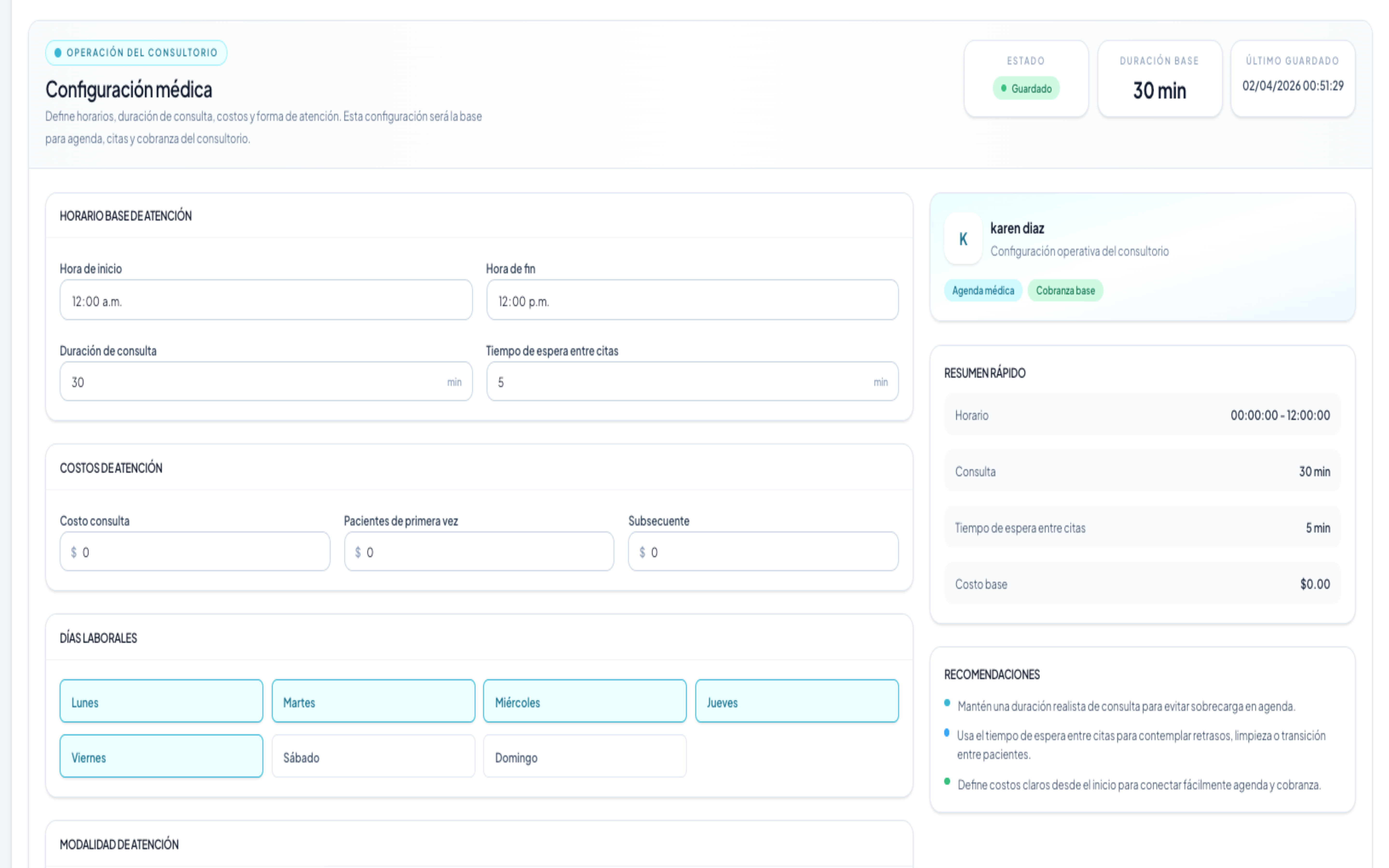 Configuración y escalabilidad en SAMVITALS